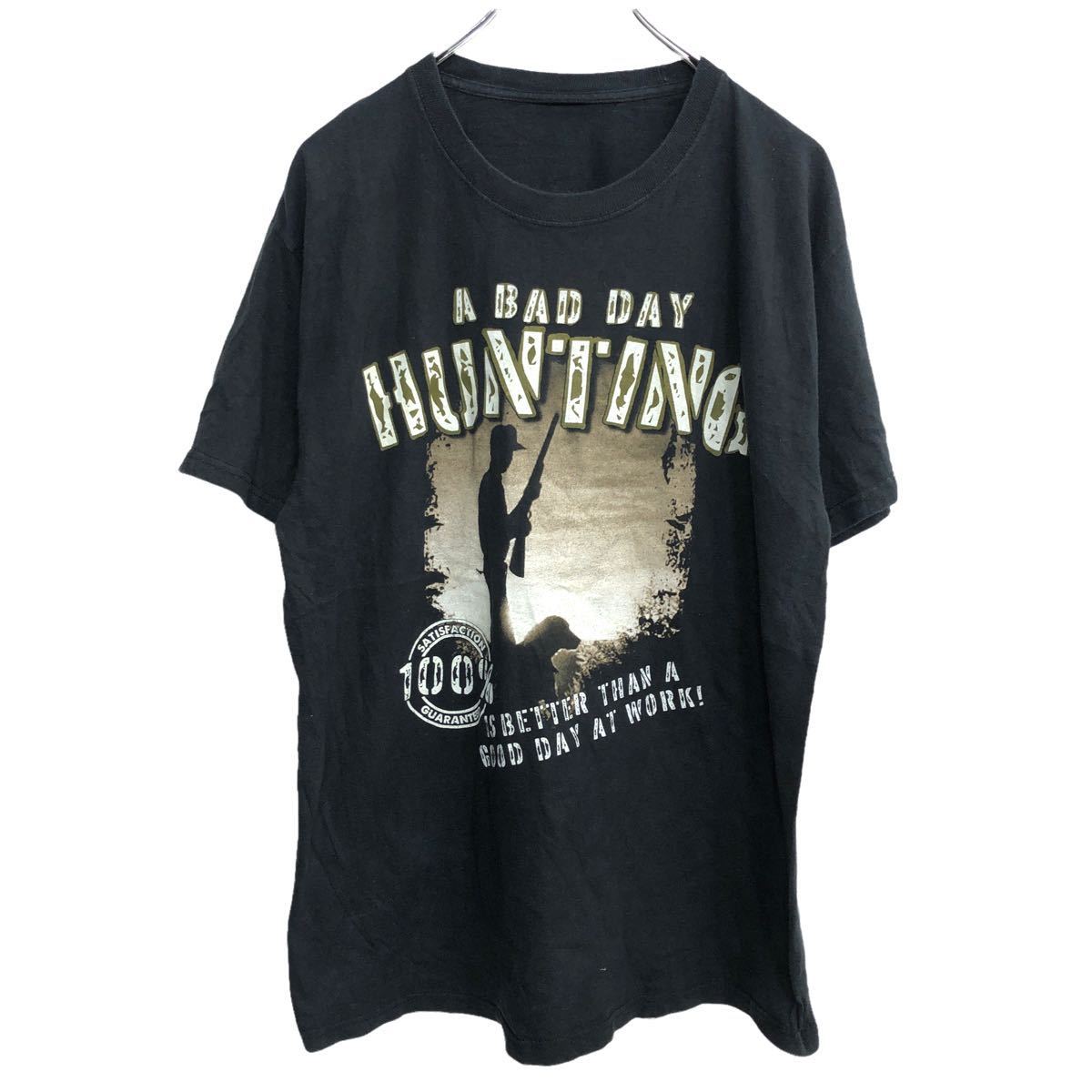 【中古】【古着】 半袖 プリントTシャツ Mサイズくらい ブラック 古着卸 アメリカ仕入 t2206-4180