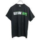 【中古】【古着】 PORT and COMPANY 半袖 プリントTシャツ Sサイズ ブラック 古着卸 アメリカ仕入 t2206-4181