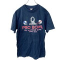 【中古】【古着】 Reebok 半袖プリントTシャツ Mサイズ NFL リーボック ネイビー 古着卸 アメリカ仕入 t2206-4347