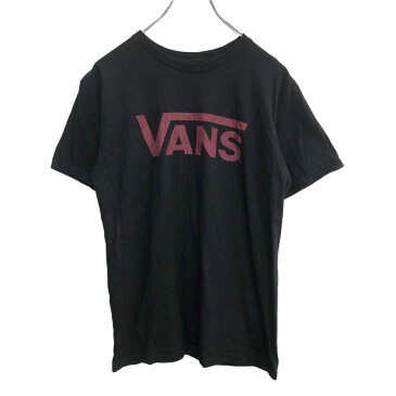 VANS 半袖 プリントTシャツ Sサイズ ヴァンズ ブラック 古着卸 アメリカ仕入 t2206-4396