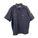 【中古】【古着】 FIRST Class 半袖シャツ 2XL ファーストクラス ビッグサイズ 制服 警備 フラップポケット グレー 古着卸 アメリカ仕入 t22...