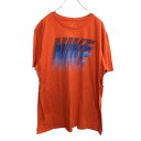 【中古】【古着】 NIKE 半袖 プリントTシャツ Mサイズくらい ナイキ オレンジ 古着卸 アメリカ仕入 t2206-4565