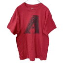【中古】【古着】 半袖プリントTシャツ Lサイズ レッド 古着卸 アメリカ仕入 t2207-3195
