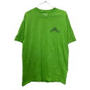 【中古】【古着】 REEL LEGENDS プリントTシャツ Lサイズ リール レジェンド 魚 バックプリント ライトグリーン 古着卸 アメリカ仕入 t2207-3235