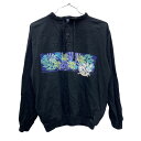 【中古】【古着】 crazy shirt プルオーバーシャツ XSサイズ クレイジーシャツ ブラック 古着卸 アメリカ仕入 t2207-3249