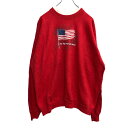 【中古】【古着】 MORNING SUN スウェットトレーナー XLサイズ モーニングサン レッド 古着卸 アメリカ仕入 t2207-3300