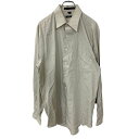 【中古】【古着】 DKNY 長袖シャツ Lサイズ ベージュ 古着卸 アメリカ仕入 t2207-4248