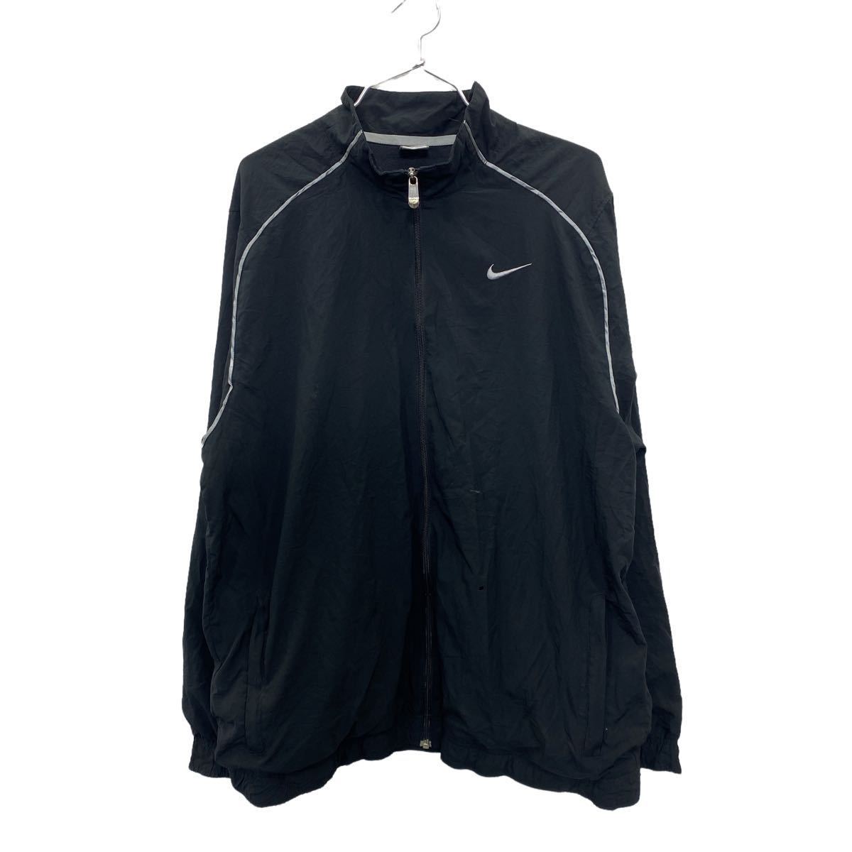 【中古】【古着】 NIKE ジップアップジャケット XLサイズ ナイキ スポーツ ジャージ ブラック 古着卸 アメリカ仕入 t2208-3333