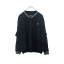 【中古】【古着】 GLENECHO ナイロンジャケット Mサイズ グレンエコー ネイビー ヨネックス スポーツウェア t2208-3989