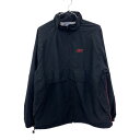 【中古】【古着】 Reebok ジップアップジャケット リーボック Mサイズ程度 スポーツ ロゴ刺繍 ブラック 古着卸 アメリカ仕入 t2209-3239
