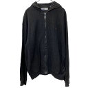 【中古】【古着】 FILA ジップアップパーカー Lサイズ フィラ ブラック 古着卸 アメリカ仕入 t2210-3014