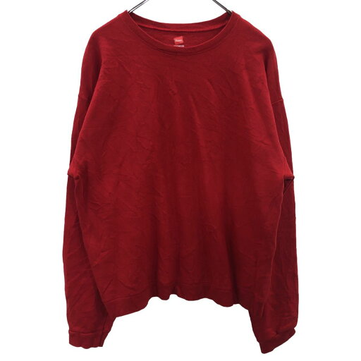 【中古】【古着】 Hanes スウェットトレーナー Mサイズ ヘインズ レッド スポーツ 無地スウェット 古着卸 アメリカ仕入 t2210-3019 【中古】【古着】 Hanes スウェットトレーナー Mサイズ ヘインズ レッド スポーツ 無地スウェット 古着卸 アメリカ仕入 t2210-3019