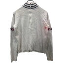 【中古】【古着】 TOMMYHILFIGER ハーフジップセーター Sサイズ トミーヒルフィガー ホワイト レディース 古着卸 アメリカ仕入 t2210-3245