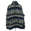 【中古】【古着】 AVENUE フリースジャケット Lサイズ アベニュー ブルー ハーフジップ 古着卸 アメリカ仕入 t2210-3255