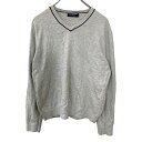 【中古】【古着】 NAUTICA ニット Mサイズ ノーティカ Vネック ホワイト 古着卸 アメリカ仕入 t2210-3305