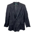 【中古】【古着】 LAUREN RALPH LAUREN テーラードダブルジャケット XLサイズ位 ラルフローレン チャコールグレー 古着卸 アメリカ仕入 t2...