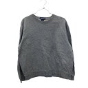 【中古】【古着】 LANDS' END クルーネックスウェット レディース XLサイズ位 サイズ表記L ランズエンド グレー 古着卸 アメリカ仕入 t2301-3037