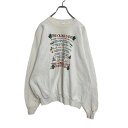 【中古】【古着】 Hanes スウェットトレーナー XL ホワイト クリスマス メッセージ 文字 ビッグサイズ 古着卸 アメリカ仕入れ a408-5410