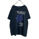 【中古】【古着】 SFERA men 半袖 プリント Tシャツ XL ネイビー ビッグサイズ レギュラーフィット 古着卸 アメリカ仕入れ a408-5340