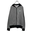 【中古】【古着】 adidas ジップアップ パーカー キッズ 160 グレー ブラック アディダス スポーツ 古着卸 アメリカ仕入れ a408-5796