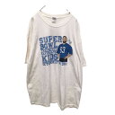 【中古】【古着】 GILDAN 半袖 プリントTシャツ XLサイズ ビッグサイズ スーパーボウル 白 ホワイト 古着卸 アメリカ仕入れ a408-5290
