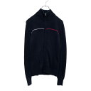 【中古】【古着】 TOMMY HILFIGER ジップアップ コットン ニット ジャケット レディース S ブラック トミーヒルフィガー 古着卸 アメリカ仕入 a502-5246