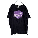 【中古】【古着】 GILDAN 半袖 プリント Tシャツ XL ブラック パープル ホワイト ビッグサイズ 古着卸 アメリカ仕入れ a408-5142