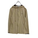 【中古】【古着】 Reebok ジップアップ パーカー レディース M ベージュ リーボック スポーツ ロゴ 古着卸 アメリカ仕入れ a408-5508