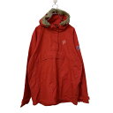 【中古】【古着】 アノラックパーカー M レッド ハーフジップ 古着卸 アメリカ仕入れ a411-5408