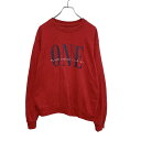 【中古】【古着】 Bershka スウェット トレーナー レディース L レッド ONE プリント ベルシュカ 古着卸 アメリカ仕入 a502-5399