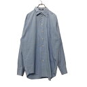 【中古】【古着】 NAUTICA 長袖 無地シャツ 16 Lサイズ ノーティカ ストレッチ 青 ブルー 古着卸 アメリカ仕入れ a405-5728