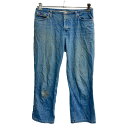 【中古】【古着】 TOMMY HILFIGER デニムパンツ W31 トミーヒルフィガー レディース ブルー 古着卸 アメリカ仕入 2303-150