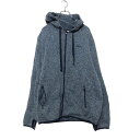【中古】【古着】 FILA ジップアップ パーカー Lサイズ フィラ ポリエステル フリース 紺 ネイビー 古着卸 アメリカ仕入れ a408-5761