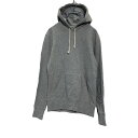 【中古】【古着】 Champion ロゴ スウェット パーカー M グレー チャンピオン ワンポイントロゴ フーディー 古着卸 アメリカ仕入 a503-5156