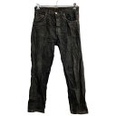 【中古】【古着】 RI.FE.JEANS & CO. デニムパンツ W34 ボタンフライ ダークブラウン 古着卸 アメリカ仕入 2303-407