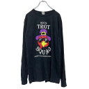 【中古】【古着】 GILDAN 長袖 プリント Tシャツ M ブラック 黒 ギルダン TROT SQUAD バックプリント ロンT 古着卸 アメリカ仕入 a50...