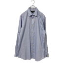 【中古】【古着】 BANANA REPUBLIC 長袖シャツ Lサイズ バナナリパブリック チェックシャツ ブルー 古着卸 アメリカ仕入 a503-5906
