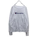 【中古】【古着】 Champion スウェット トレーナー M ホワイト チャンピオン ロゴ プリント スポーツ ストリート 古着卸 アメリカ仕入 a503-6...
