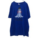 【中古】【古着】 PORT&COMPANY 半袖 ディズニー キャラクター プリント Tシャツ XL ブルー ポートアンドカンパニー イーヨー 古着卸 アメリカ...