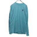 【中古】【古着】 SINPLY SOUTHERN 長袖 プリント Tシャツ S ライトブルー シンプリーサザン ロンT ロングTシャツ 古着卸 アメリカ仕入 a...