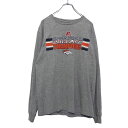 【中古】【古着】 NFL ブロンコス 長袖 プリント Tシャツ L位 グレー アメフト ロンT ロングTシャツ 古着卸 アメリカ仕入 a503-7401