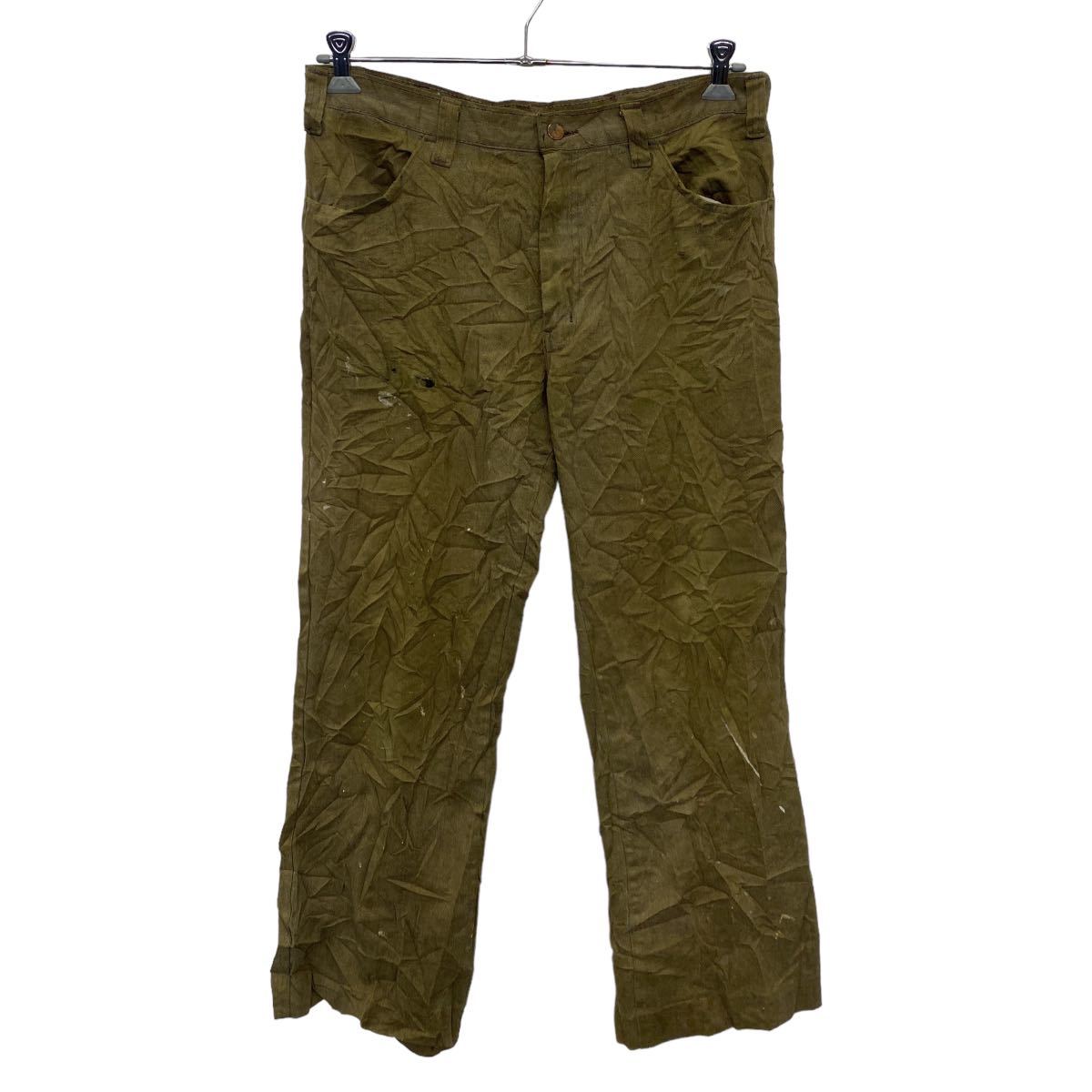 【中古】【古着】 GWG ロングパンツ W34位 vintage talonジッパー ヴィンテージ マスタード 古着卸 アメリカ仕入 2304-257