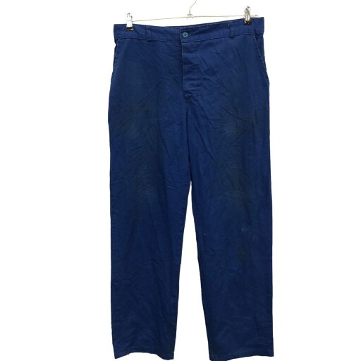 【中古】【古着】 ペインターパンツ W34位 ブルー ボタンフライ 古着卸 アメリカ仕入 2304-435 【中古】【古着】 ペインターパンツ W34位 ブルー ボタンフライ 古着卸 アメリカ仕入 2304-435