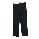 【中古】【古着】 Dickies ワークパンツ W16 ブラック 黒 スリム レディース 古着卸 アメリカ仕入 2304-736