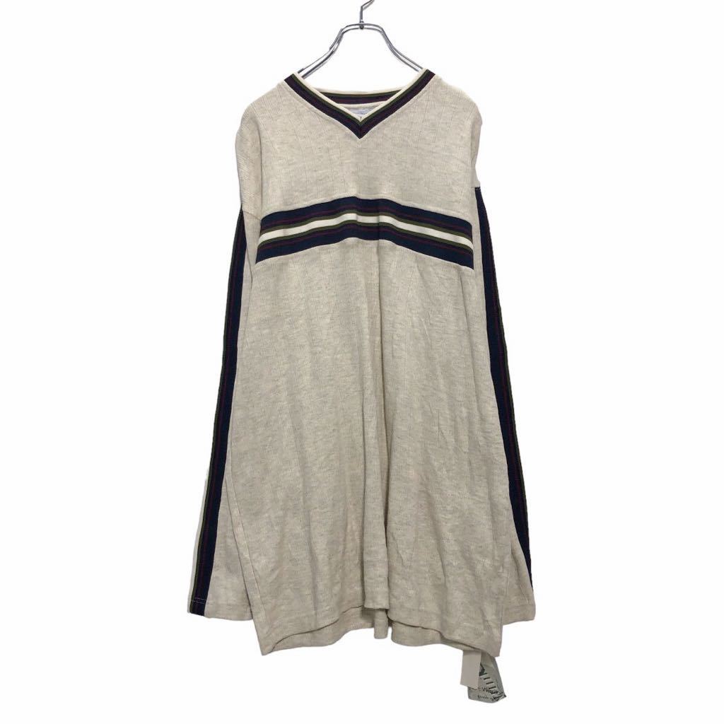 V-Neck - 【中古】【古着】 North West Blue ニット セーター L アイボリー ノース ウエスト ブルー Vネック ライン 古着卸 アメリカ仕入 a504-5211
