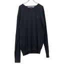 【中古】【古着】 TOMMYHILFIGER ニットセーター M トミーヒルフィガー Vネック ワンポイント 古着卸 アメリカ仕入 a504-5222