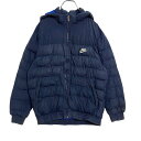 【中古】【古着】 NIKE 中綿ジャケット キッズ XL 13-15yrs ネイビー ナイキ スポーツ アウター 古着卸 アメリカ仕入れ a401-5521