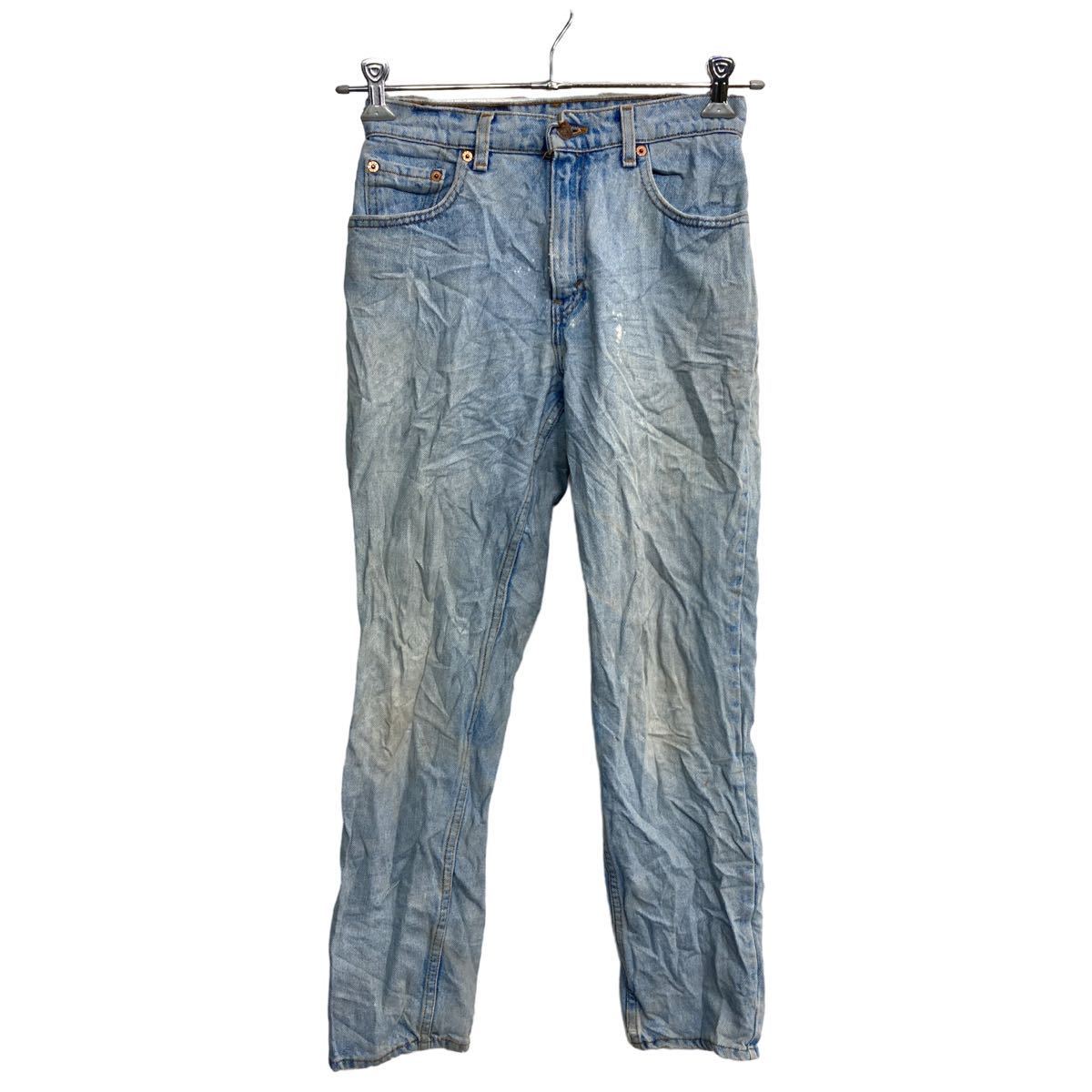 【中古】【古着】 Levi's 550 デニムパンツ W27 リーバイス ジュニアサイズ リラックスフィット ライトブルー USA製 古着卸 アメリカ仕入 2304-1492
