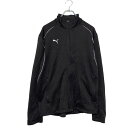 PUMA ジップ アップ ジャージ ジャケット S ブラック プーマ スポーツ シンプル 古着卸 アメリカ仕入 a504-5780