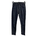 【中古】【古着】 Levi's デニムパンツ W25 リーバイス ボタンフライ レディース ブラック 古着卸 アメリカ仕入 2304-1650